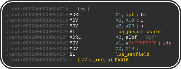 Lua registering IPF