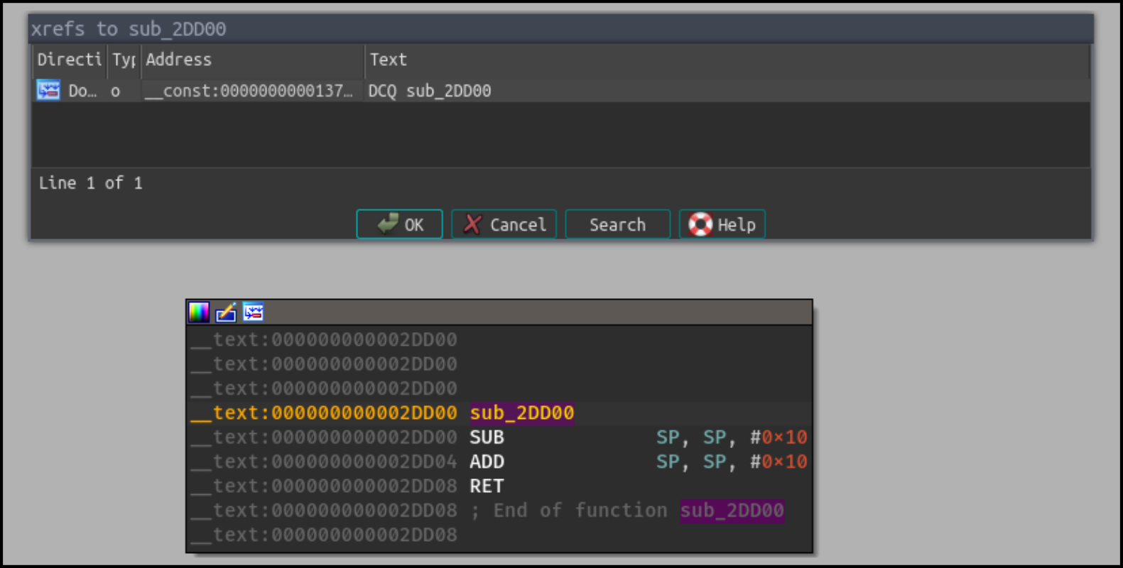 Small C++ vtable function